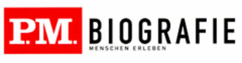 P.M. BIOGRAFIE MENSCHEN ERLEBEN Logo (DPMA, 19.12.2001)