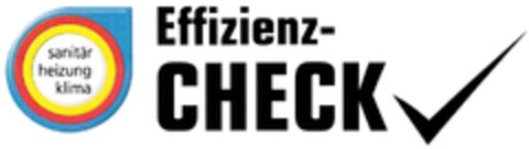 sanitär heizung klima Effizienz-CHECK Logo (DPMA, 01/24/2012)