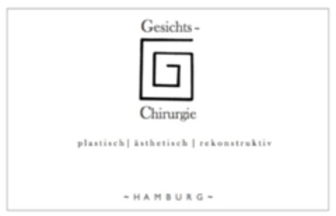 Gesichts-Chirurgie plastisch ästhetisch rekonstruktiv - HAMBURG - Logo (DPMA, 27.06.2013)