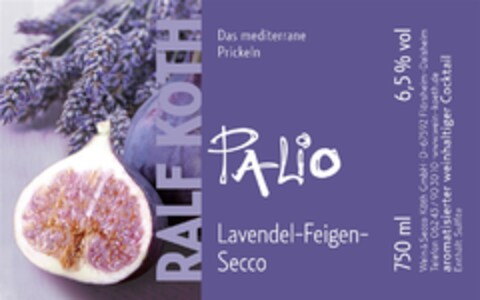 PALIO Lavendel-Feigen-Secco Logo (DPMA, 29.11.2013)