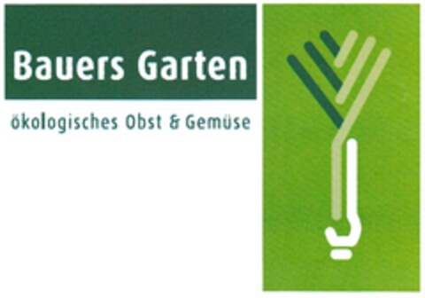 Bauers Garten ökologisches Obst & Gemüse Logo (DPMA, 07.06.2014)