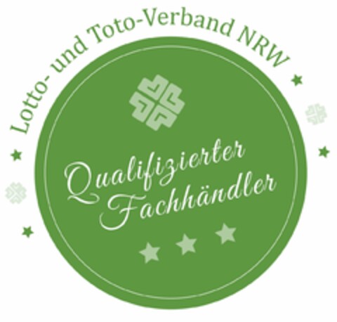 Lotto- und Toto-Verband NRW Qualifizierter Fachhändler Logo (DPMA, 01/18/2019)