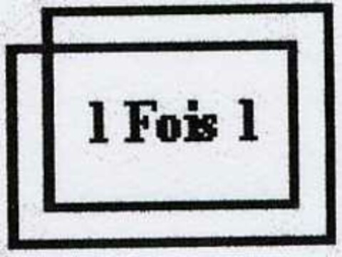 1 Fois 1 Logo (DPMA, 15.06.2002)