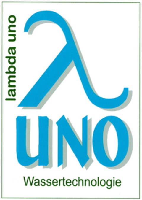 lambda uno Wassertechnologie Logo (DPMA, 30.06.2003)