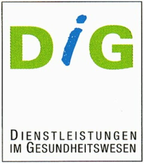 DiG DIENSTLEISTUNGEN IM GESUNDHEITSWESEN Logo (DPMA, 03.07.2003)