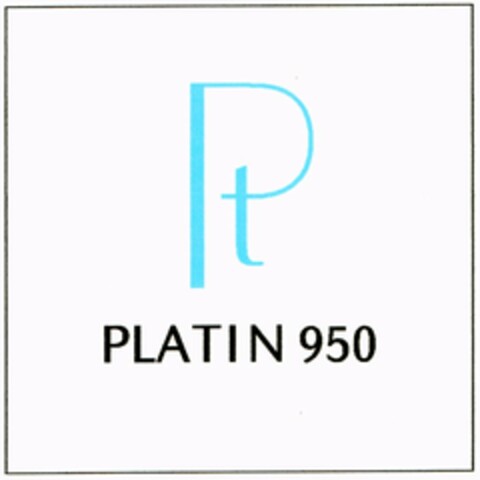 Pt PLATIN 950 Logo (DPMA, 28.03.2006)