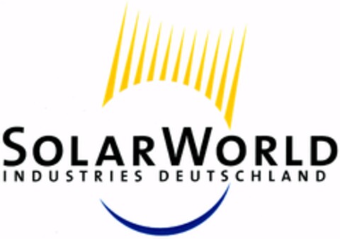 SOLARWORLD INDUSTRIES DEUTSCHLAND Logo (DPMA, 19.06.2006)