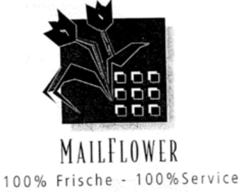 MAILFLOWER 100% Frische - 100% Service Logo (DPMA, 10/22/1999)