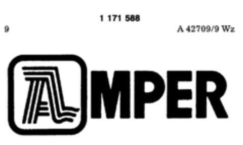 AMPER Logo (DPMA, 25.03.1987)