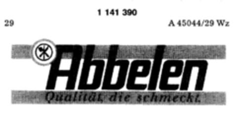 Abbelen Qualität, die schmeckt. Logo (DPMA, 18.08.1988)