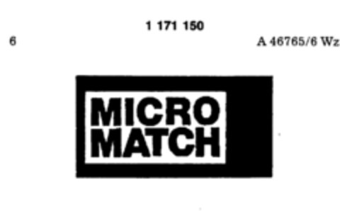 MICRO MATCH Logo (DPMA, 02.08.1989)