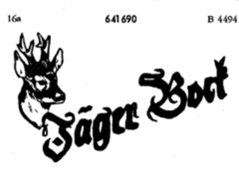 Jäger Bock Logo (DPMA, 21.01.1952)