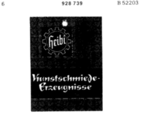 heibi Kunstschmiede-Erzeugnisse Logo (DPMA, 06.02.1974)