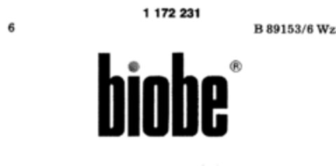 biobe Logo (DPMA, 02.02.1990)