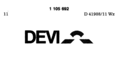 DEVI Logo (DPMA, 26.02.1986)