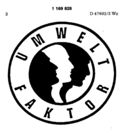 UMWELT FAKTOR Logo (DPMA, 02/08/1990)