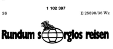 Rundum sorglos reise Logo (DPMA, 09.05.1986)