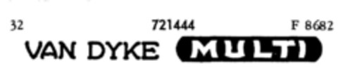 VAN DYKE MULTI Logo (DPMA, 03/28/1958)