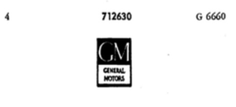 GM GENERAL MOTORS Logo (DPMA, 26.11.1956)