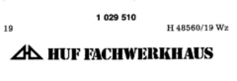 HUF FACHWERKHAUS Logo (DPMA, 03/13/1981)