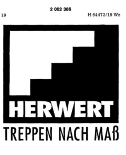 HERWERT TREPPEN NACH MAß Logo (DPMA, 02.11.1990)