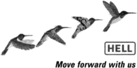 HELL Move forward with us Logo (DPMA, 22.12.1990)
