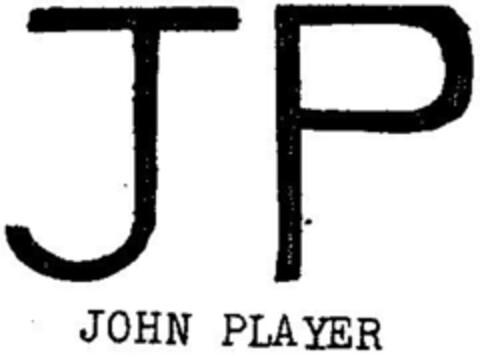 JP JOHN PLAYER Logo (DPMA, 22.12.1977)