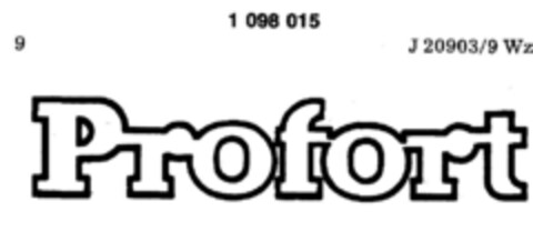 Profort Logo (DPMA, 17.04.1986)