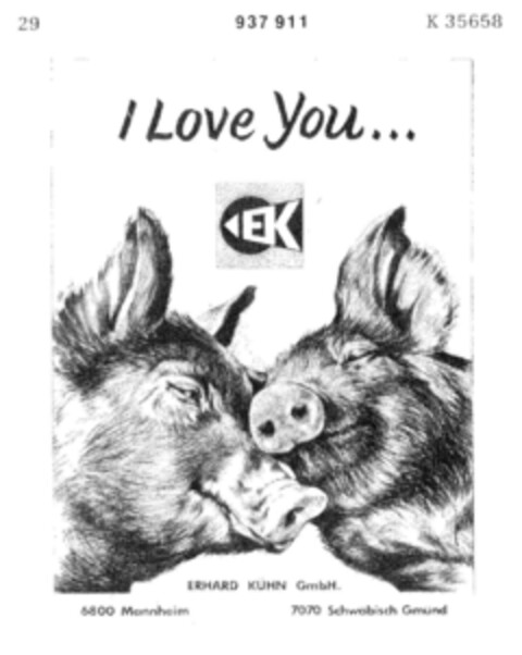 I Love You Logo (DPMA, 12.07.1974)