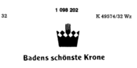 Badens schönste Krone Logo (DPMA, 03/20/1986)