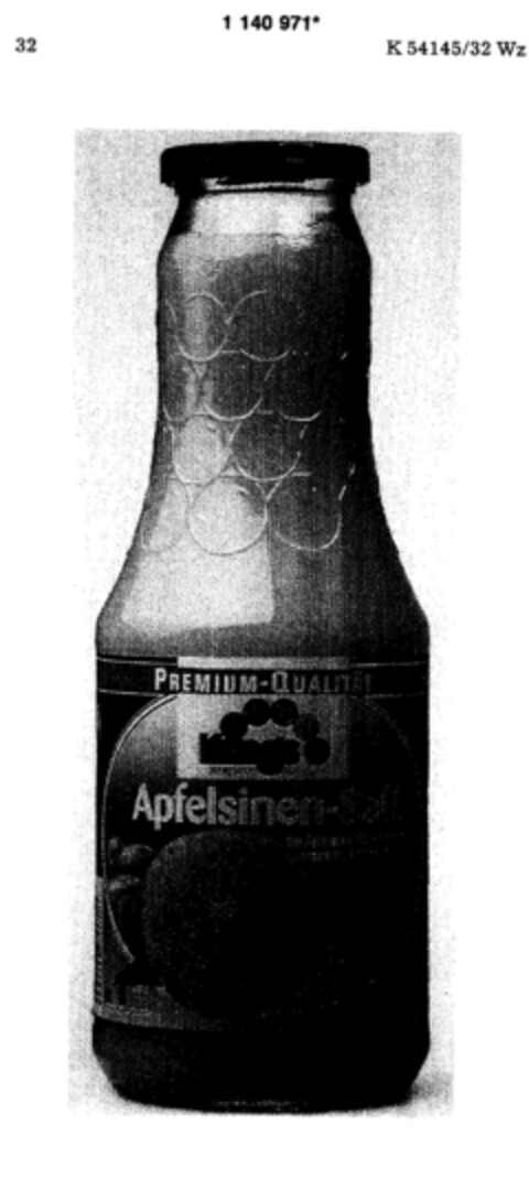 PREMIUM-QUALITÄT Krings HERRAT Apfelsinen-Saft Logo (DPMA, 22.03.1989)