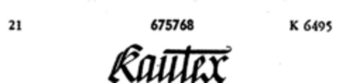 kautex Logo (DPMA, 05/30/1953)