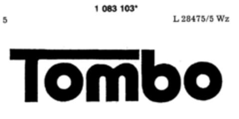 Tombo Logo (DPMA, 05.09.1985)