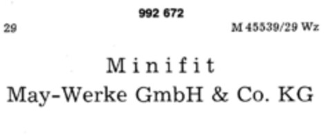 Minifit May-Werke GmbH & Co. KG Logo (DPMA, 05.12.1978)