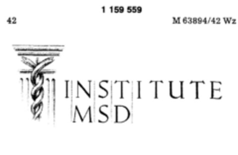 INSTITUTE MSD Logo (DPMA, 10/28/1988)