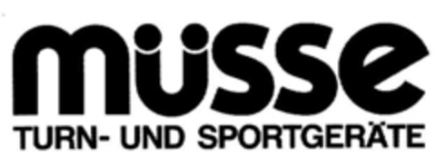 MÜSSE TURN- UND SPORTGEÄTE Logo (DPMA, 06.03.1991)