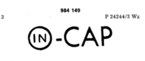 IN-CAP Logo (DPMA, 13.11.1976)