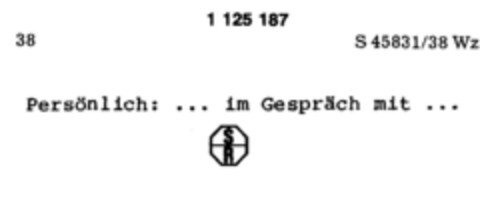 Persönlich: ... im Gespräch mit ... SR Logo (DPMA, 09.12.1987)