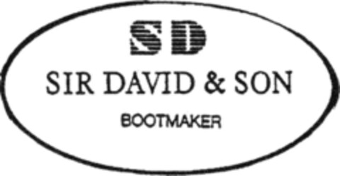 SD SIR DAVID & SOHN BOOTMAKER Logo (DPMA, 27.03.1992)