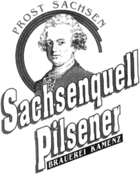 Sachsenquell Pilsener BRAUEREI KAMENZ PROST SACHSEN Logo (DPMA, 26.05.1992)