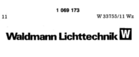 Waldmann Lichttechnik W Logo (DPMA, 16.12.1983)