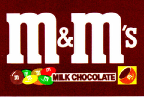 m&m's MILK CHOKOLATE Logo (DPMA, 03.05.1988)
