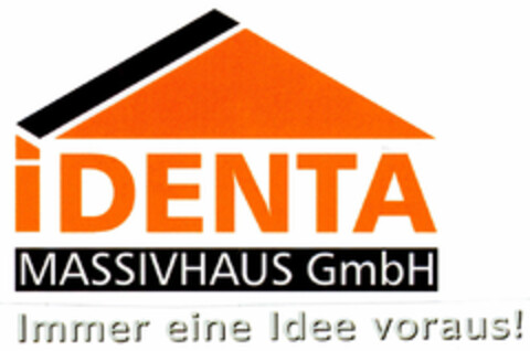 IDENTA MASSIVHAUS GmbH Logo (DPMA, 12.07.2000)