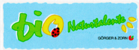 bio Naturtalente GÖRGER & ZORN Logo (DPMA, 14.05.2001)