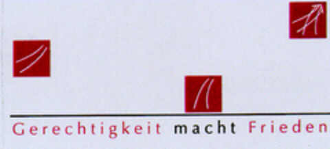 Gerechtigkeit macht Frieden Logo (DPMA, 27.08.2001)