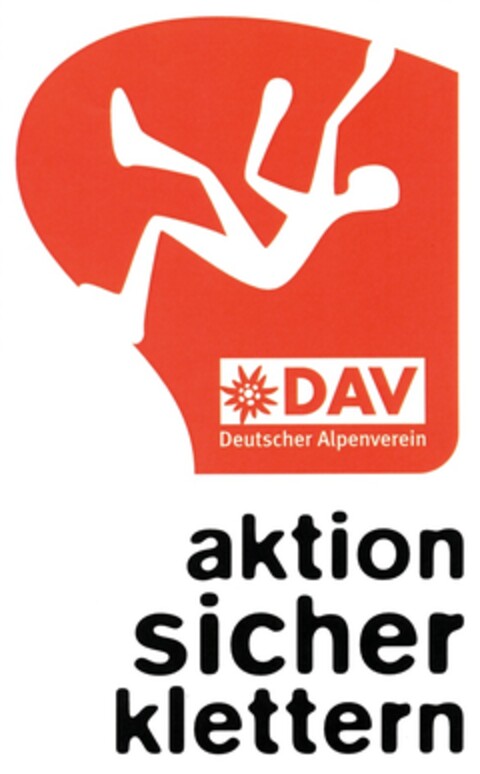 DAV Deutscher Alpenverein aktion sicher klettern Logo (DPMA, 09.04.2010)
