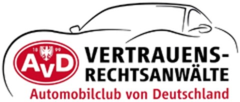 1899 AvD VERTRAUENS-RECHTSANWÄLTE Automobilclub von Deutschland Logo (DPMA, 16.09.2011)