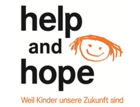 help and hope Weil Kinder unsere Zukunft sind Logo (DPMA, 12.07.2016)