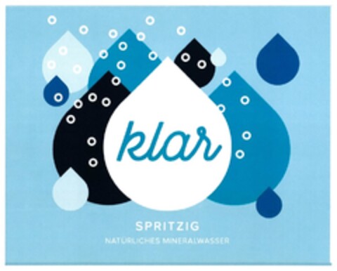 klar SPRITZIG NATÜRLICHES MINERALWASSER Logo (DPMA, 02.06.2017)