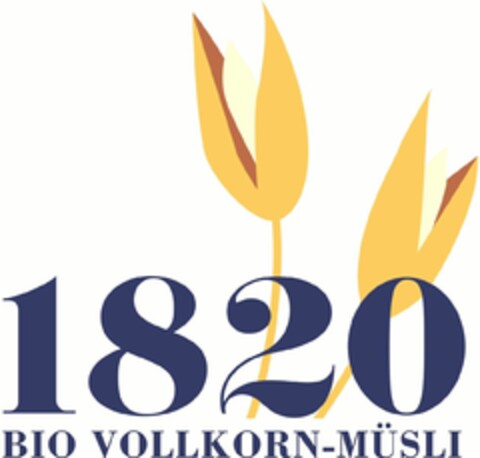 1820 BIO VOLLKORN-MÜSLI Logo (DPMA, 07/08/2021)